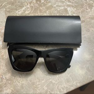 Women Saint Laurent cat eye sunglasses